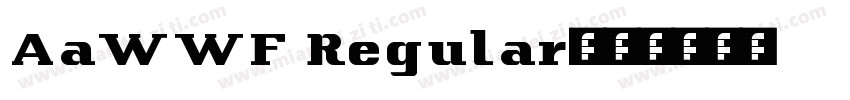 AaWWF Regular字体转换